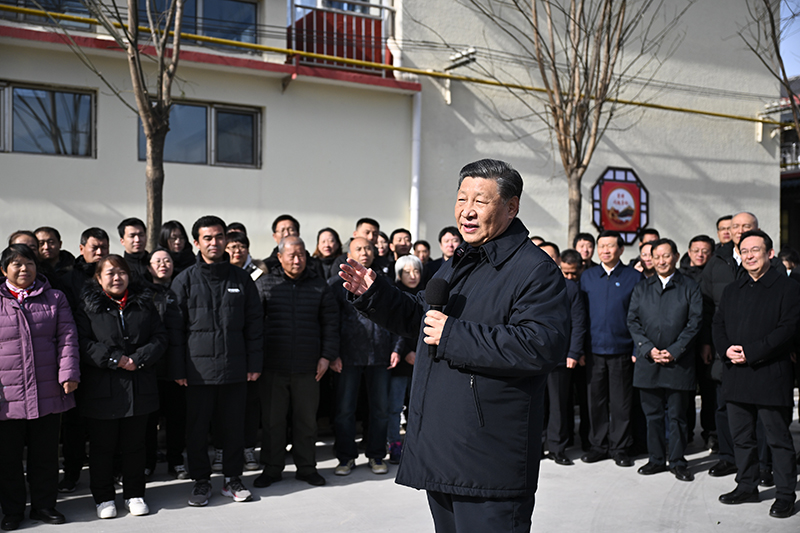 习近平在北京河北考察灾后恢复重建工作时强调 再接再厉抓好灾后恢复重建 确保广大人民群众安居乐业温暖过冬