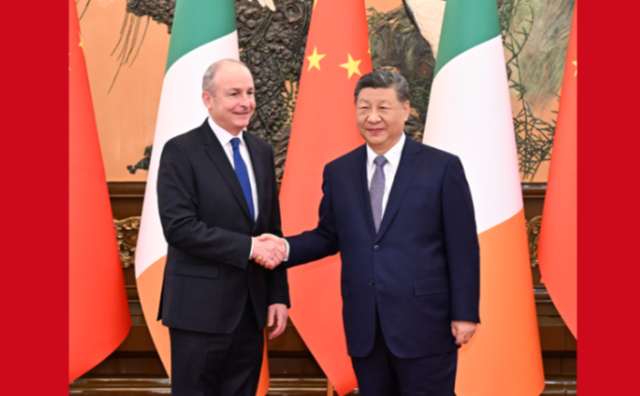 习近平会见爱尔兰总理马丁