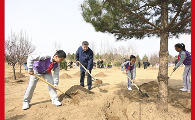 习近平在参加首都义务植树活动时强调为山川大地增添锦绣 让中国式现代化底色更加亮丽