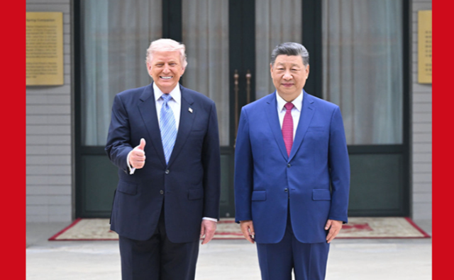 习近平同美国总统特朗普在中南海小范围会晤